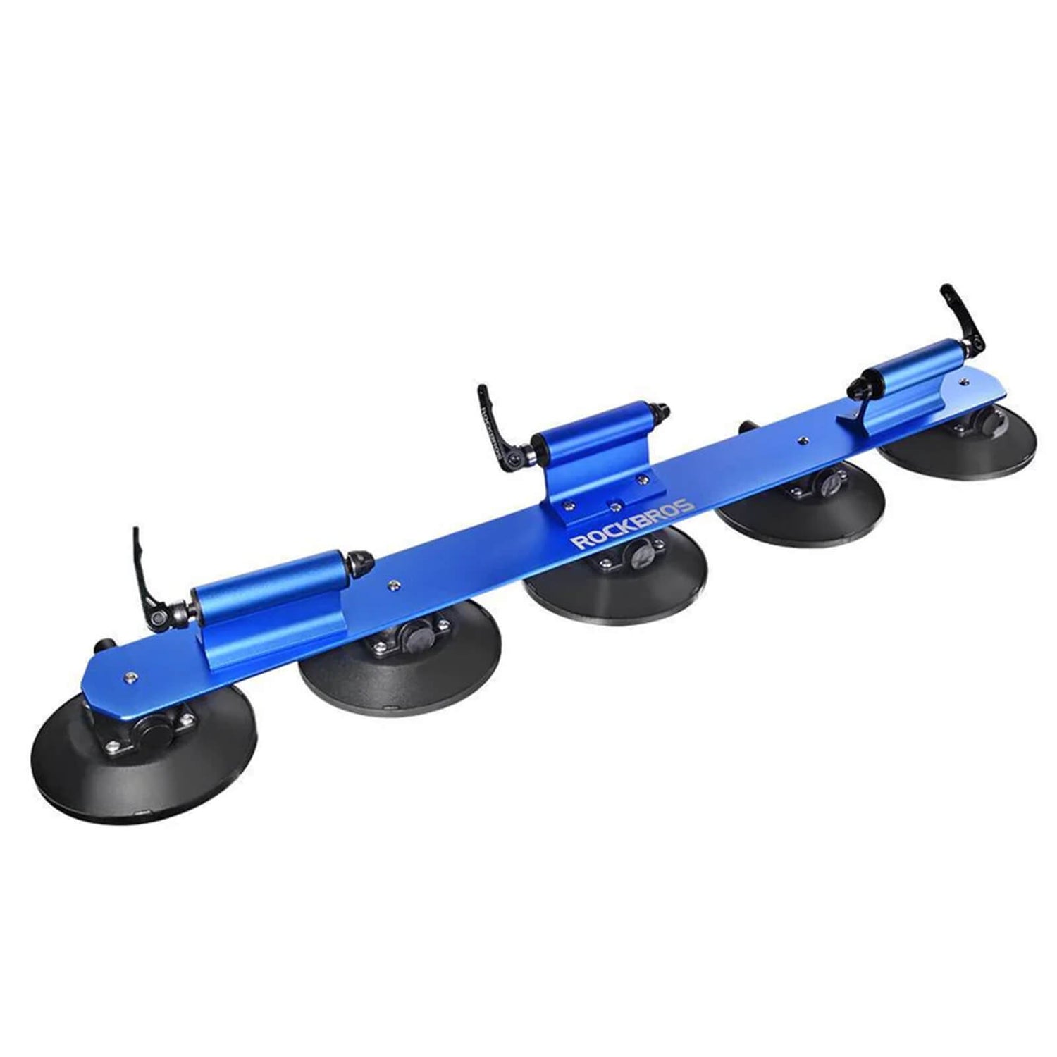 ROCKBROS Bagażnik Rowerowy z Przyssawkami Dachowy Szybki Montaż-Niebieski