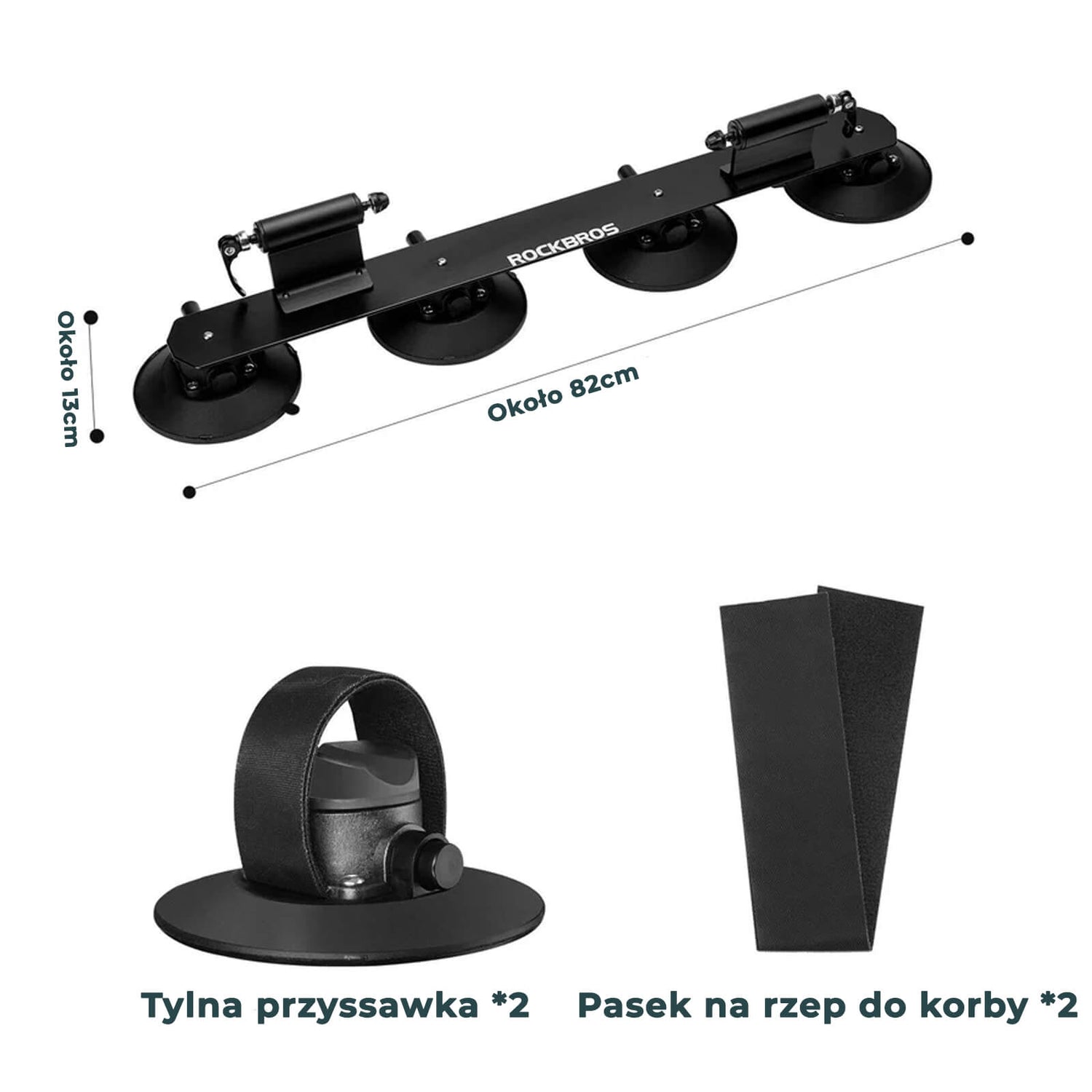 ROCKBROS Bagażnik Rowerowy z Przyssawkam Bagażniki dachowe