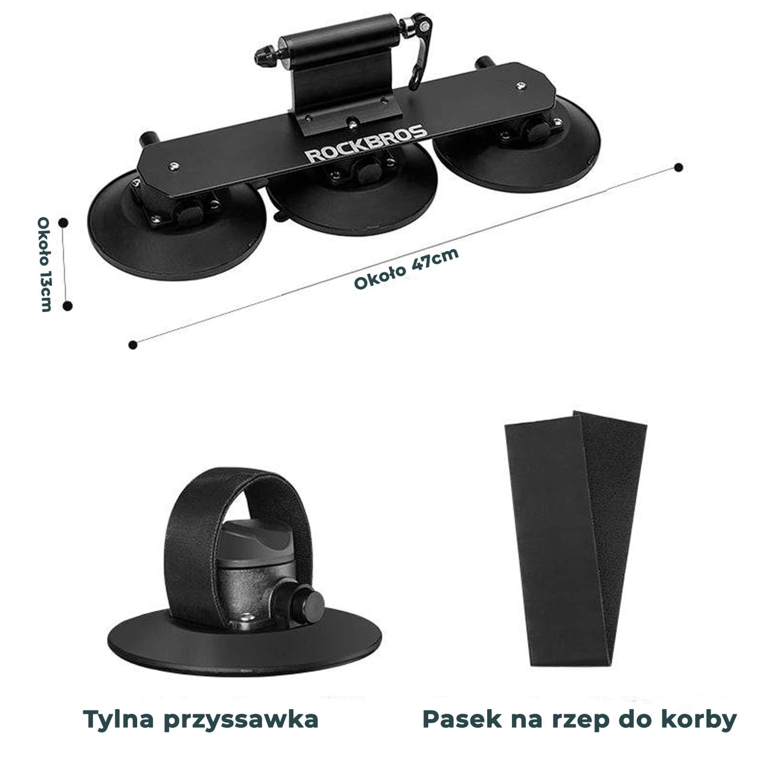 ROCKBROS Bagażnik Rowerowy z Przyssawkam Bagażniki dachowe