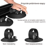 ROCKBROS Bagażnik Rowerowy z Przyssawkami Dachowy Szybki Montaż-Czarny