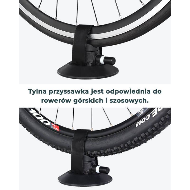 ROCKBROS Bagażnik Rowerowy z Przyssawkami Dachowy Szybki Montaż-Czarny