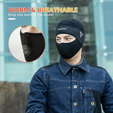 ROCKBROS Czapka Rowerowa Zimowa Kominiarka z Otworem na Okulary Pod Kask Unisex