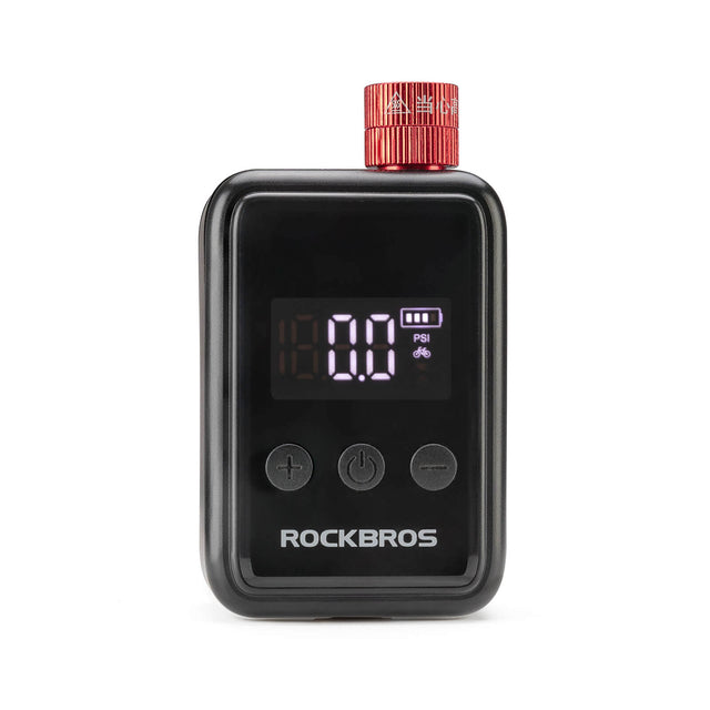 ROCKBROS Mini Elektryczna Pompka Rowerowa Z Wyświetlaczem LED 150 PSI - HW-140 Elektryczne pompki