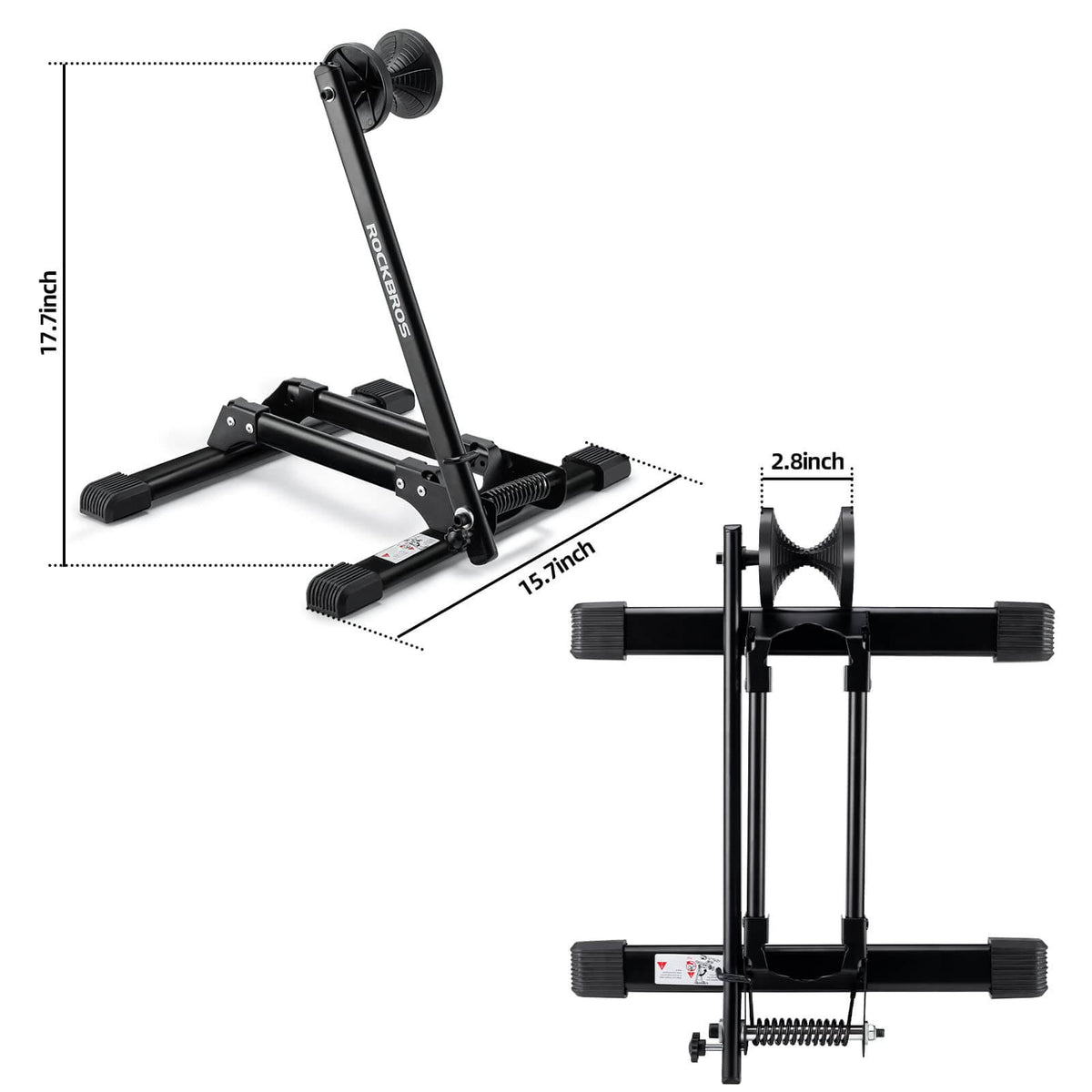Support Rower ROCKBROS Single Pole Double Pole Bike Stand Support Frame for Mountain ...