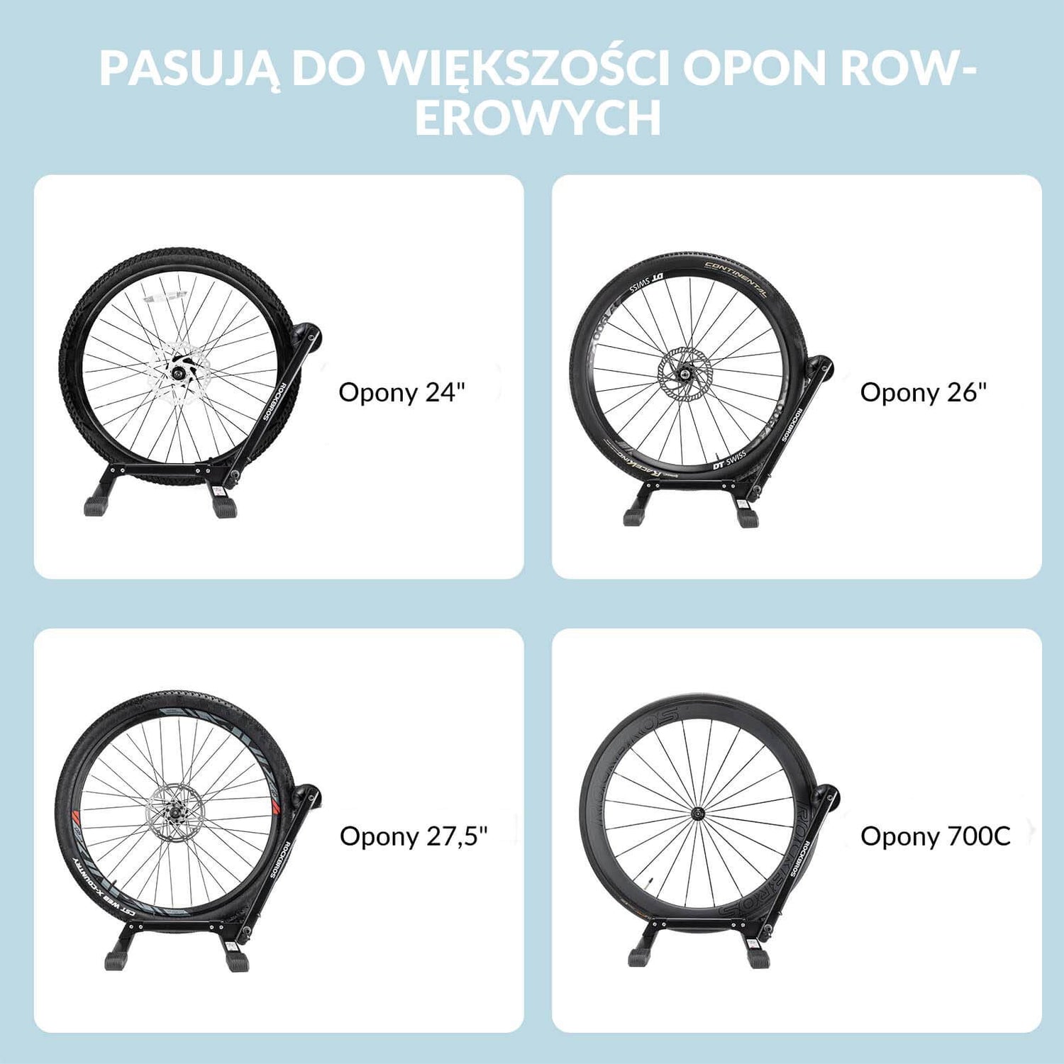 ROCKBROS Jednobiegunowy Dwubiegunowy Stojak na Rower Rama - HS-026A Stojaki rowerowe