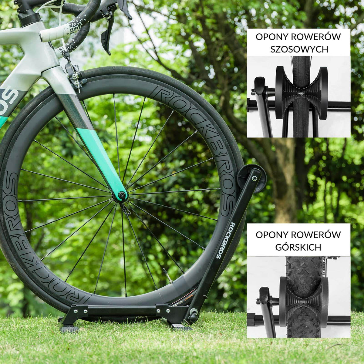Support Rower ROCKBROS Single Pole Double Pole Bike Stand Support Frame for Mountain ...