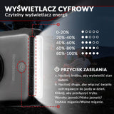 ROCKBROS Lampa Rowerowa LED 5000mAh Powerbankiem Reflektor Wodoodporna 4 Tryby
