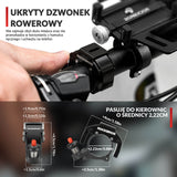 ROCKBROS Mini Dzwonek Rowerowy na Kierownicę 22,2mm Stop Aluminium Głośny 100db