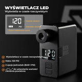 ROCKBROS Mini Elektryczna Pompka Rowerowa 100-120 PSI Przenośna Schrader & Presta