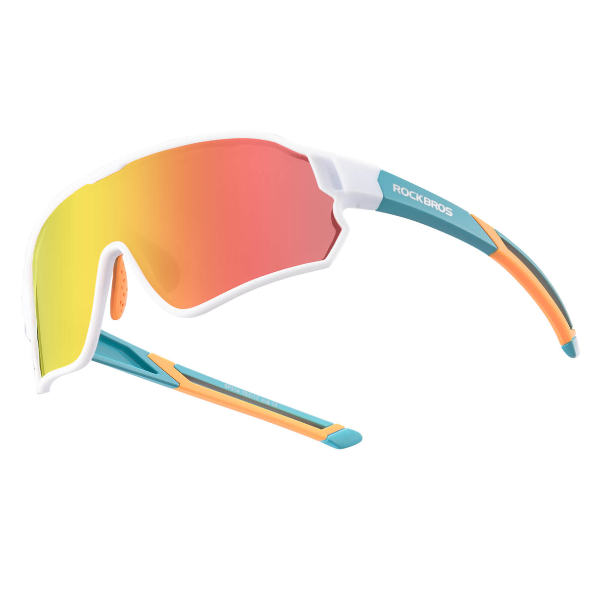 ROCKBROS Okulary Rowerowe Dziecięce Polaryzacyjne Ochrona UV400-Biały