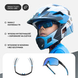 ROCKBROS Okulary Rowerowe Dziecięce Polaryzacyjne Ochrona UV400-Czarny