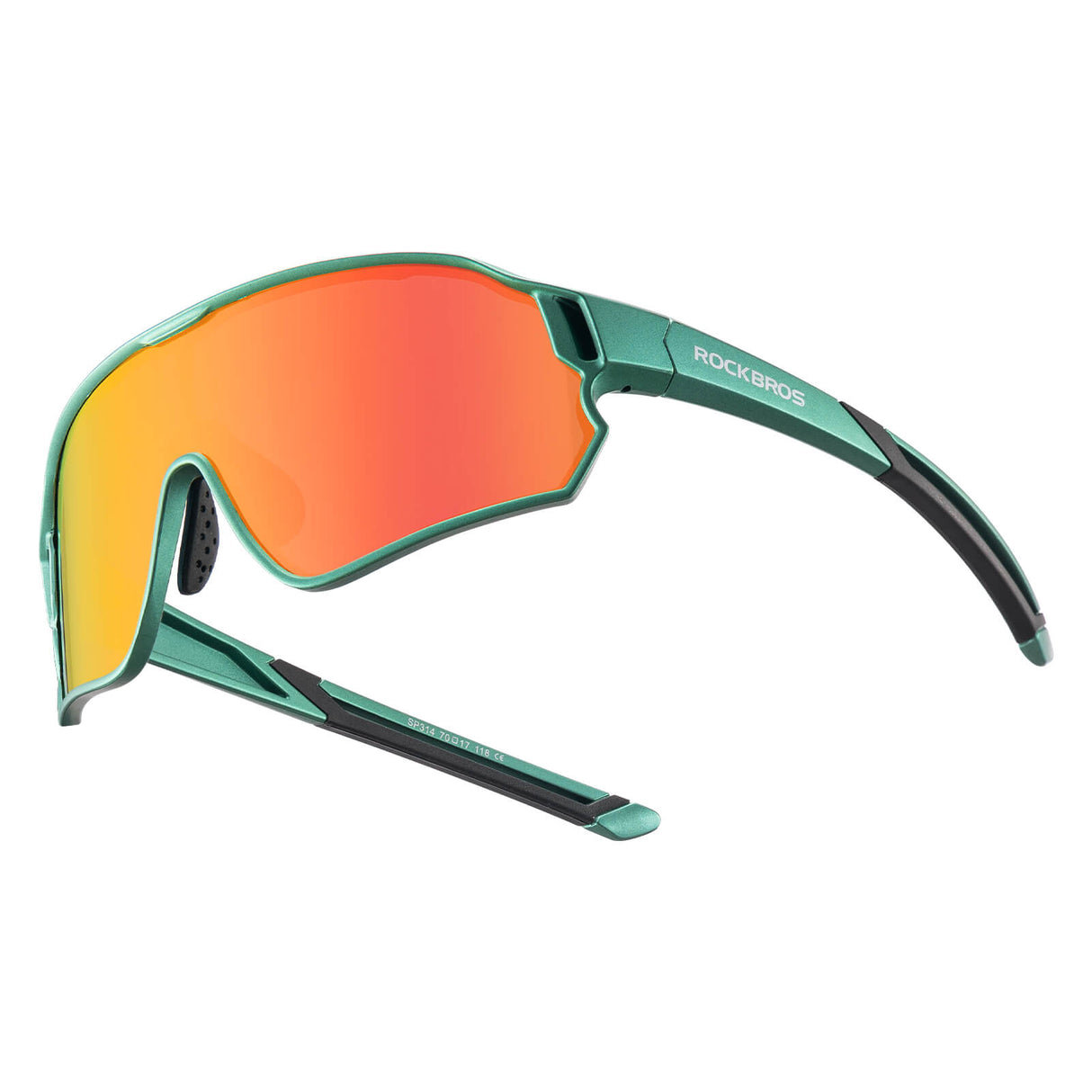 ROCKBROS Okulary Rowerowe Dziecięce Polaryzacyjne Ochrona UV400-Oliwkowy