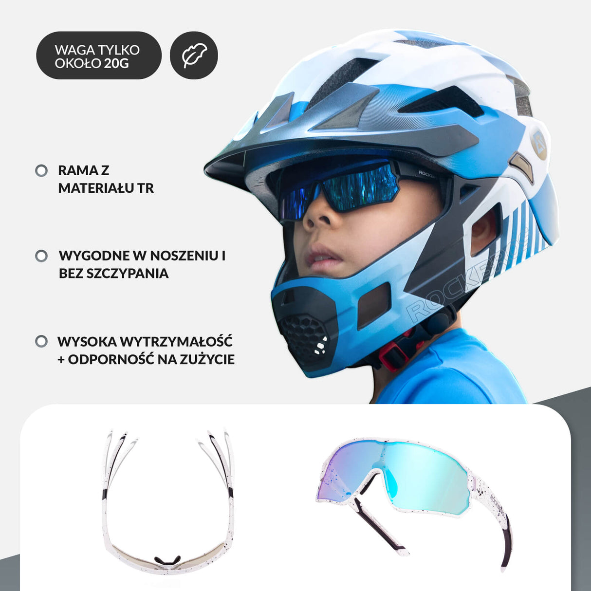 Dziecięce Okulary Rowerowe Polaryzacyjne