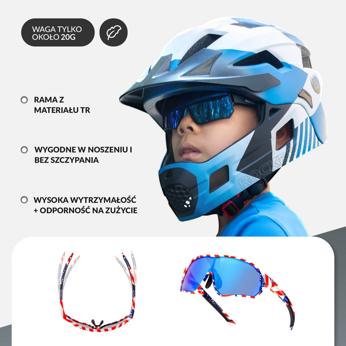 Dziecięce Okulary Rowerowe Polaryzacyjne