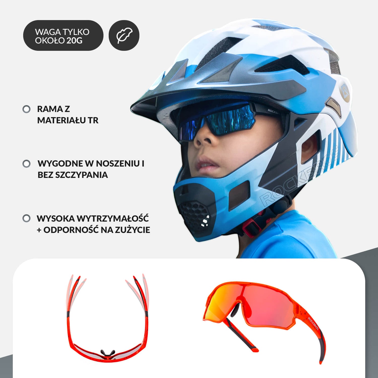 Dziecięce Okulary Rowerowe Polaryzacyjne