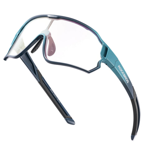 ROCKBROS Okulary Rowerowe Dziecięce Samoprzyciemniające Ochrona UV400-fioletowy