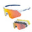ROCKBROS Polaryzacyjne Okulary Rowerowe z 4 Wymiennymi Soczewkami Unisex-Biaty