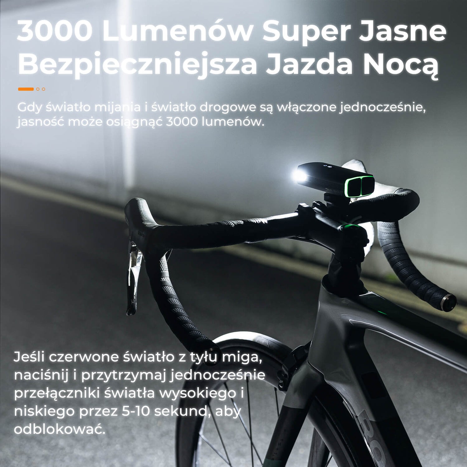 mountainbike frontlicht ROCKBROS Fahrrad-Frontlicht, Taschenlampe, 3000 lm, 6 Modi, wasserdicht – ROCKBROS-PL