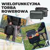 ROCKBROS Składana Torba Rowerowa 15–30L na Tylny Bagażnik z Przegrodami