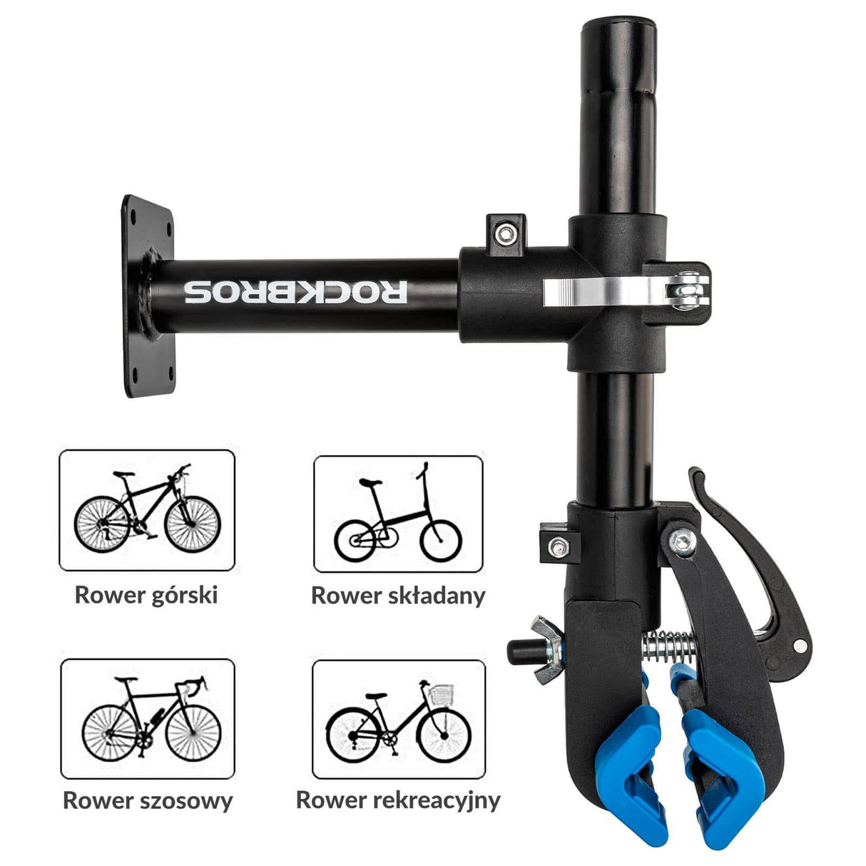 ROCKBROS Stojak Montażowy Rowerowy Uchwyt Rowerowy Ścienny 360° Obciążenie 25kg