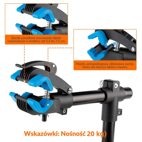 ROCKBROS Stojak Montażowy Rowerowy Uchwyt Rowerowy Ścienny 360° Obciążenie 25kg