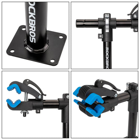 ROCKBROS Stojak Montażowy Rowerowy Uchwyt Rowerowy Ścienny 360° Obciążenie 25kg