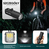 ROCKBROS Światła Rowerowe Wisząca + Uchwyt 5 Trybów 5000 mAh Wodoodporna