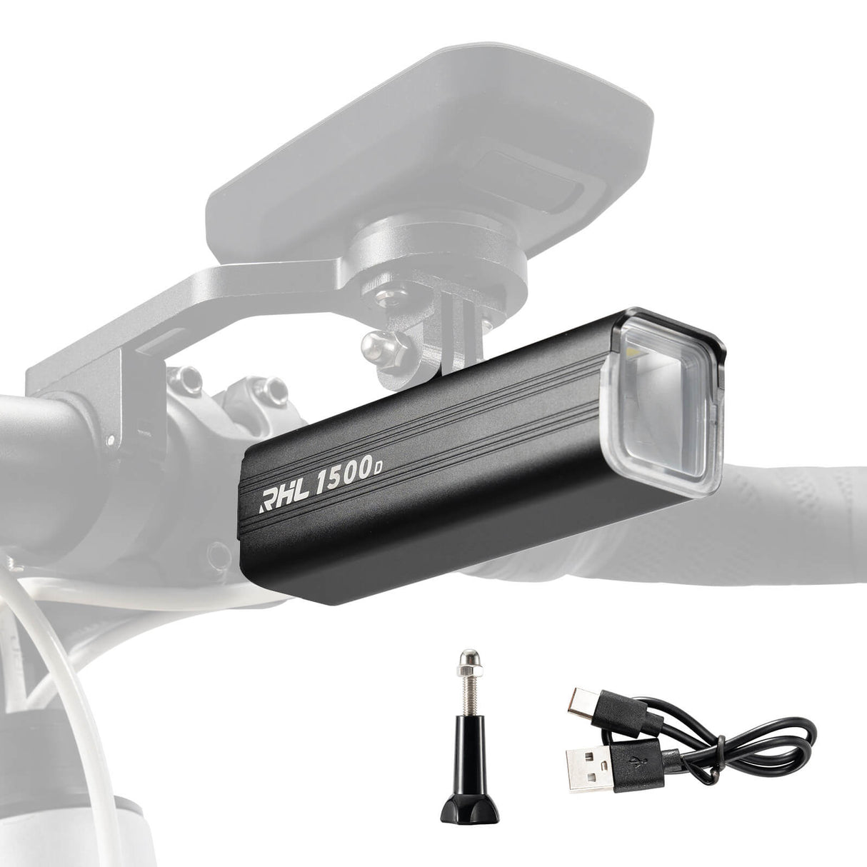 ROCKBROS Światła Rowerowe Wisząca + Uchwyt 5 Trybów 5000 mAh Wodoodporna