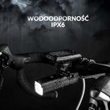 ROCKBROS Światła Rowerowe Wisząca + Uchwyt 5 Trybów 5000 mAh Wodoodporna