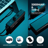ROCKBROS Światła Rowerowe Wisząca + Uchwyt 5 Trybów 5000 mAh Wodoodporna