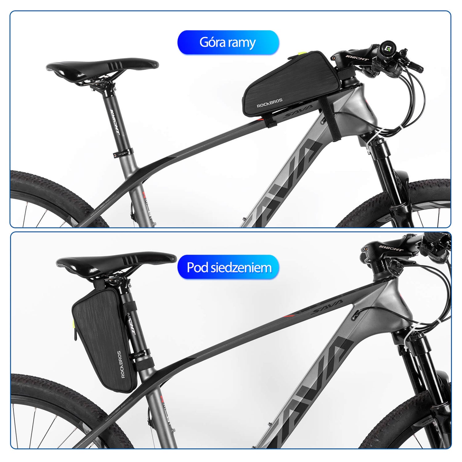 ROCKBROS Torba Rowerowa na Górną Rurę Smukła-045 Torby na ramę