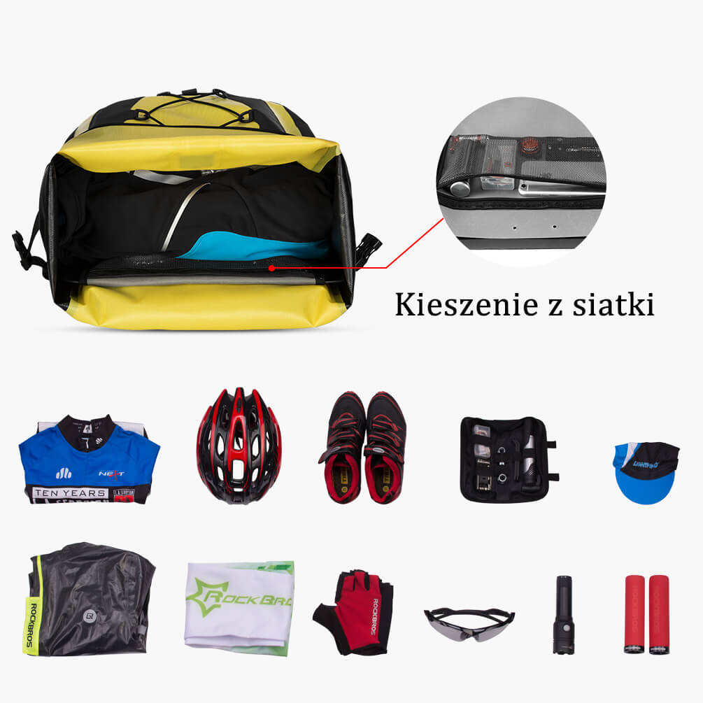 ROCKBROS Torba na Bagażnik Wodoodporna Przenośna Duża Pojemność Torby na bagażnik