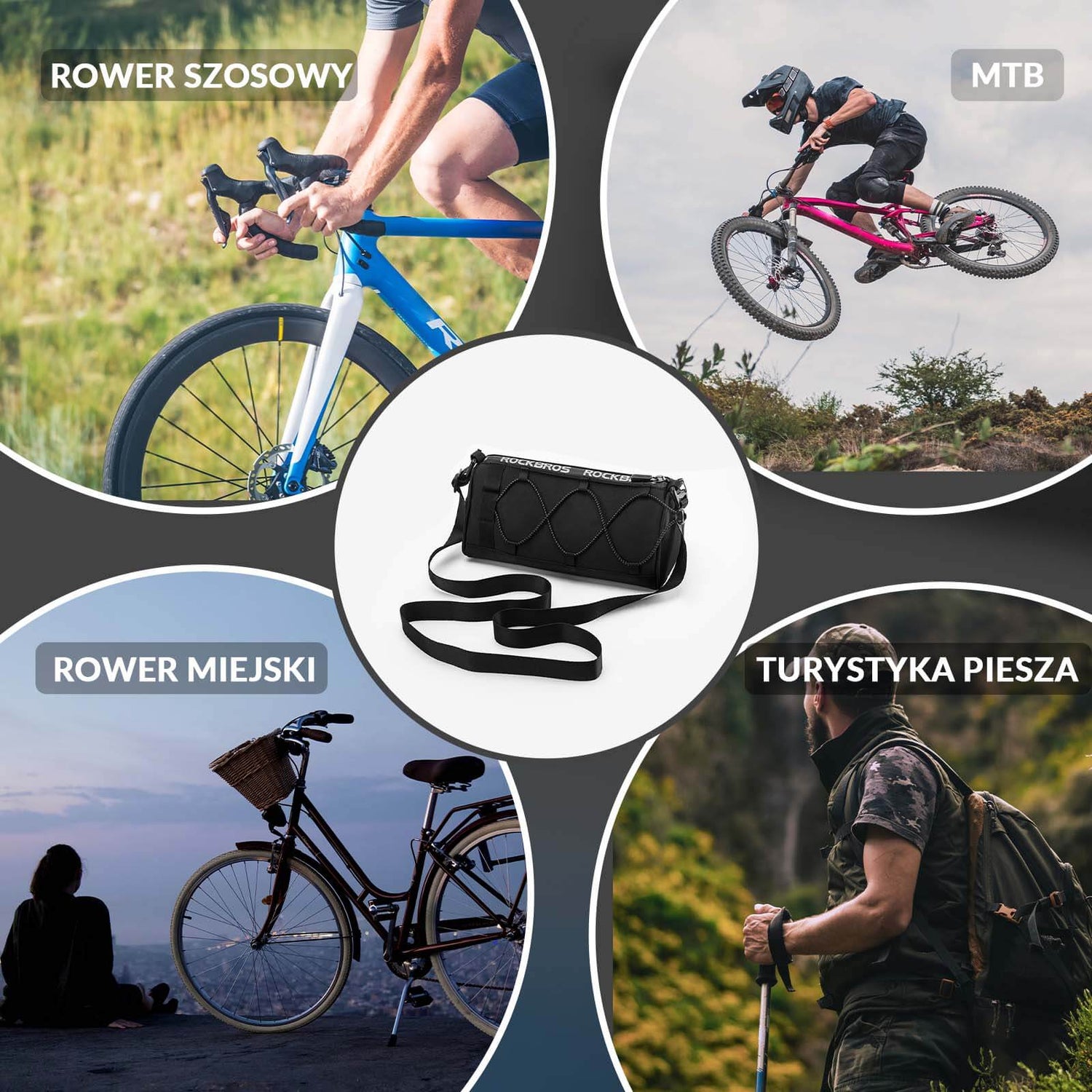 rockbros lenkertasche ROCKBROS Lenkertasche Fahrradtasche mit Schultergurt 1,5L – ROCKBROS-PL