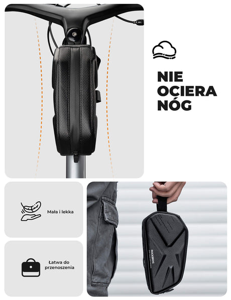 ROCKBROS Torba na Ramę Roweru 1,4L  Trwały i o Dużej Pojemności