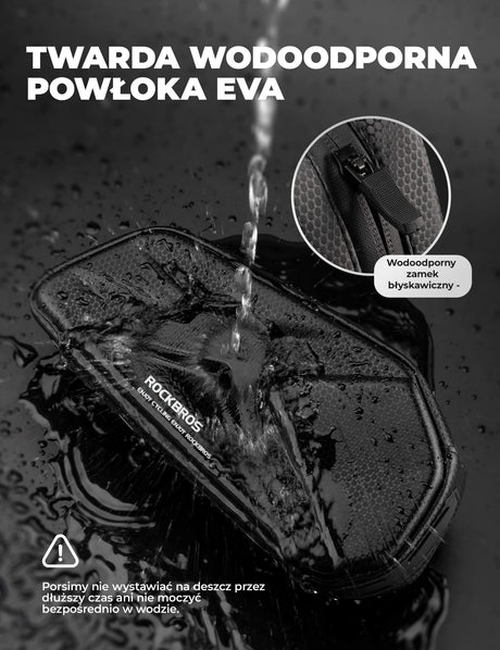 ROCKBROS Torba na Ramę Roweru 1,4L  Trwały i o Dużej Pojemności