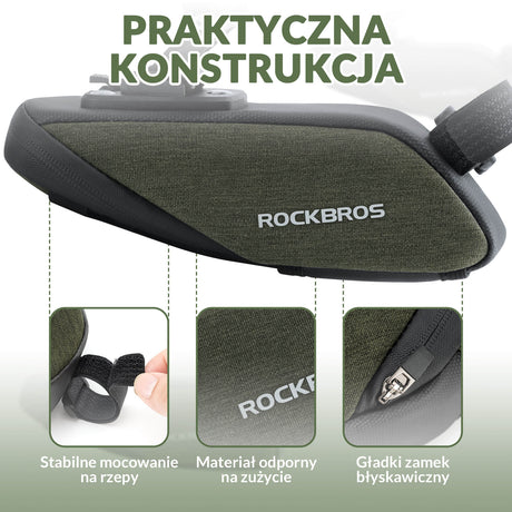 ROCKBROS Torba na Siodełko Rowerowe Torba Podsiodłowa z Przezroczystymi Błotnikami z PVC Torba Tylne do Rowerów Górskich i Szosowych