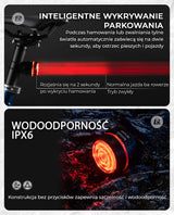 ROCKBROS Tylne Światło Rowerowe LED USB Wodoodporna Czerwone Światło Ostrzegawcze