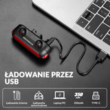 ROCKBROS Tylne Światło Rowerowe Żabka Wodoodporne 5 Trybów Szybkie Ładowanie