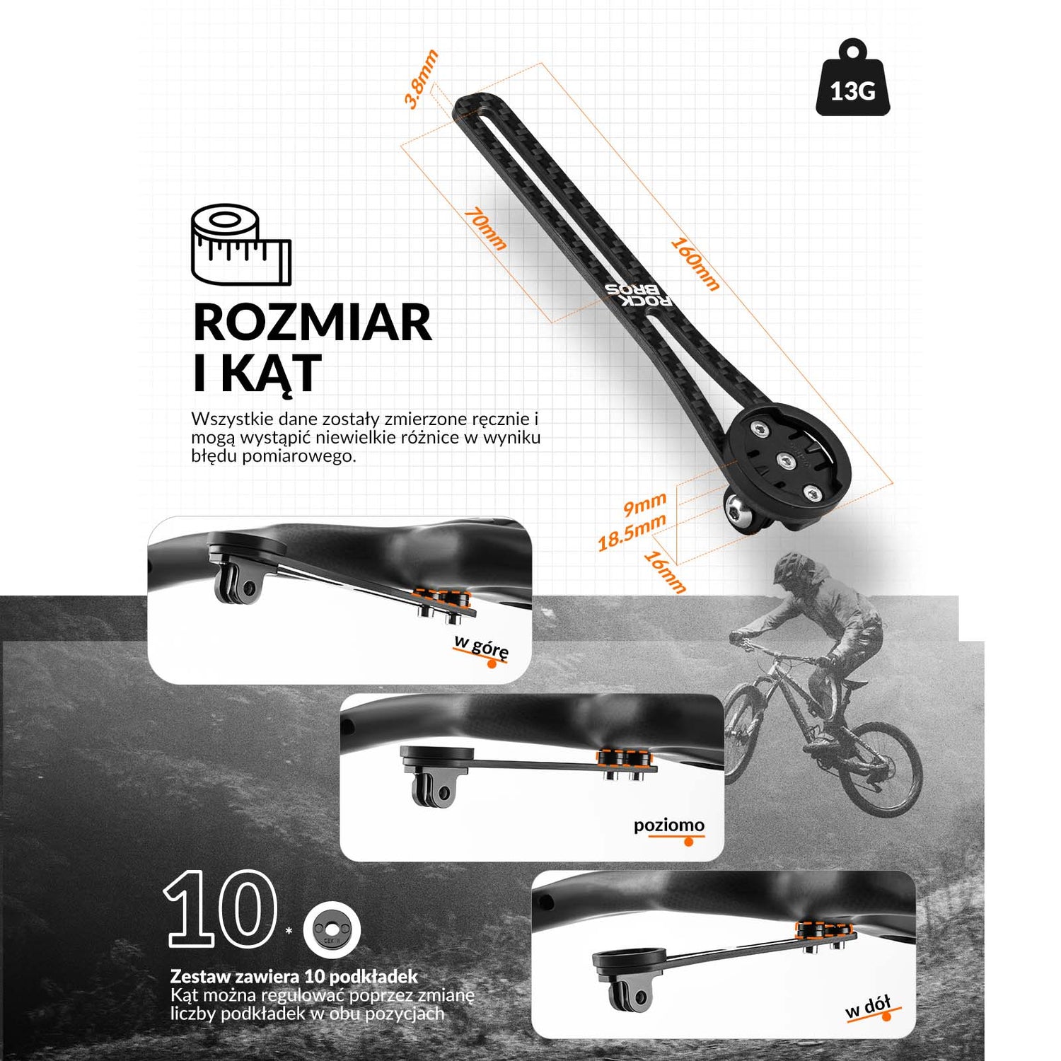 ROCKBROS Uchwyty na Licznik Rowerowy Uchwyty na licznik