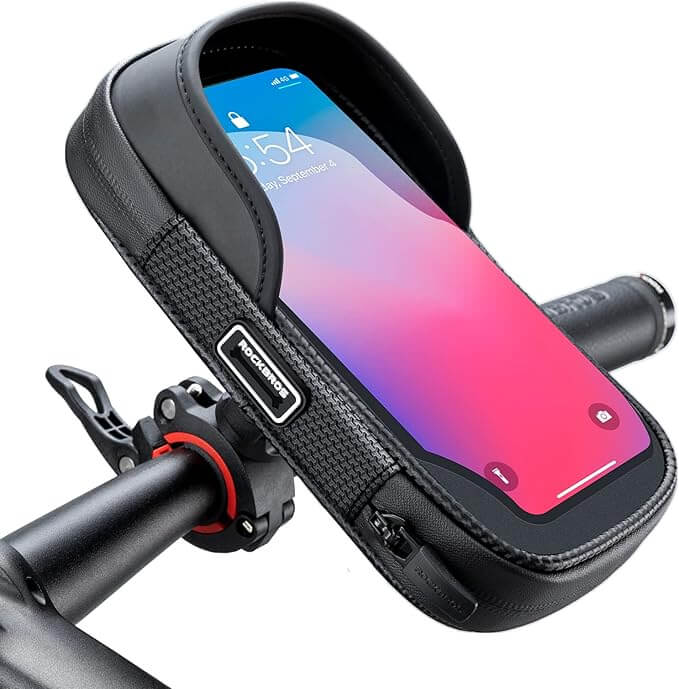 ROCKBROS Wodoodporna Torba na Telefon na Górną Ramę Roweru 6,7" Obrót 360°