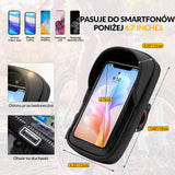 ROCKBROS Wodoodporna Torba na Telefon na Górną Ramę Roweru 6,7" Obrót 360°