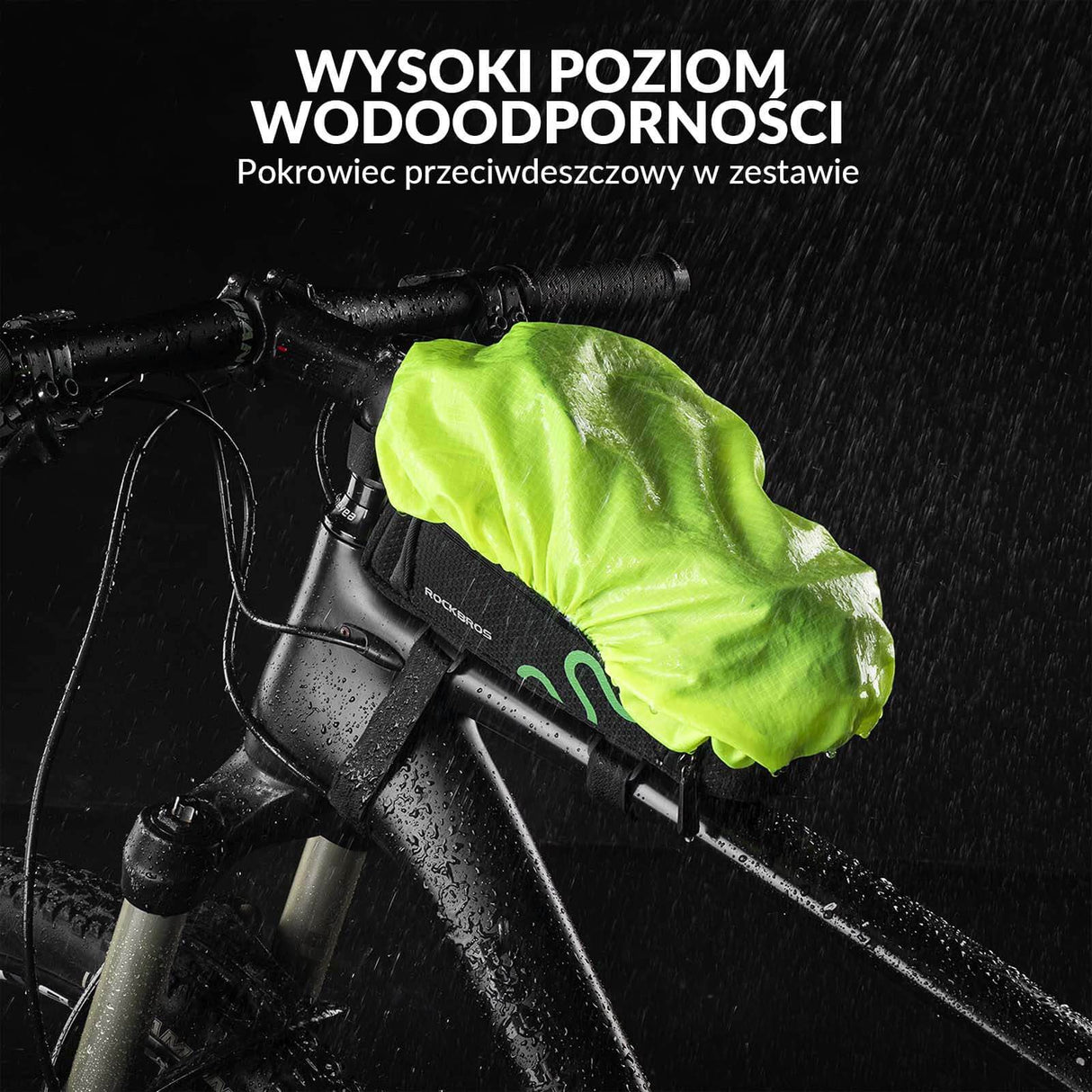 ROCKBROS Wodoodporna Torba na Telefon na Górną Ramę Roweru z Osłoną Przeciwsłoneczną