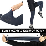 ROCKBROS Zimowe Ocieplacze na Ręce i Nogi Termiczne Antypoślizgowe Unisex S-3XL-Niebieski-długi