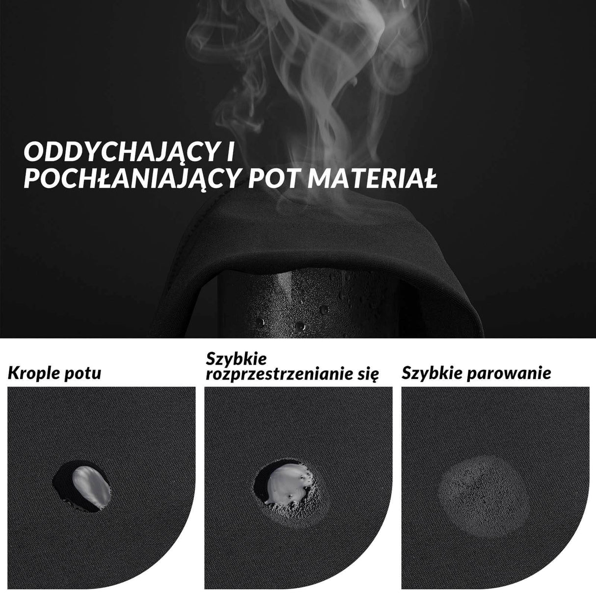 ROCKBROS Zimowe Ocieplacze na Ręce i Nogi Termiczne Antypoślizgowe Unisex S-3XL-Niebieski-czarny- krótki