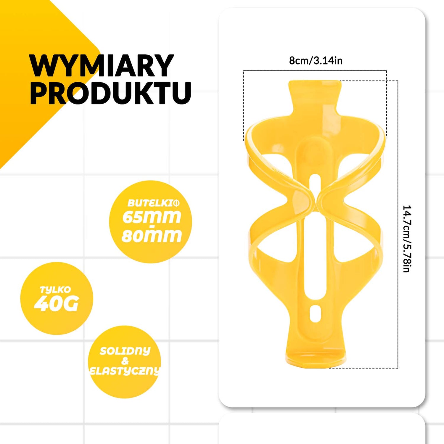 ROCKBROS Uchwyt Rowerowy na Butelkę Bidon Koszyk Uniwersalny - Kolor do wyboru