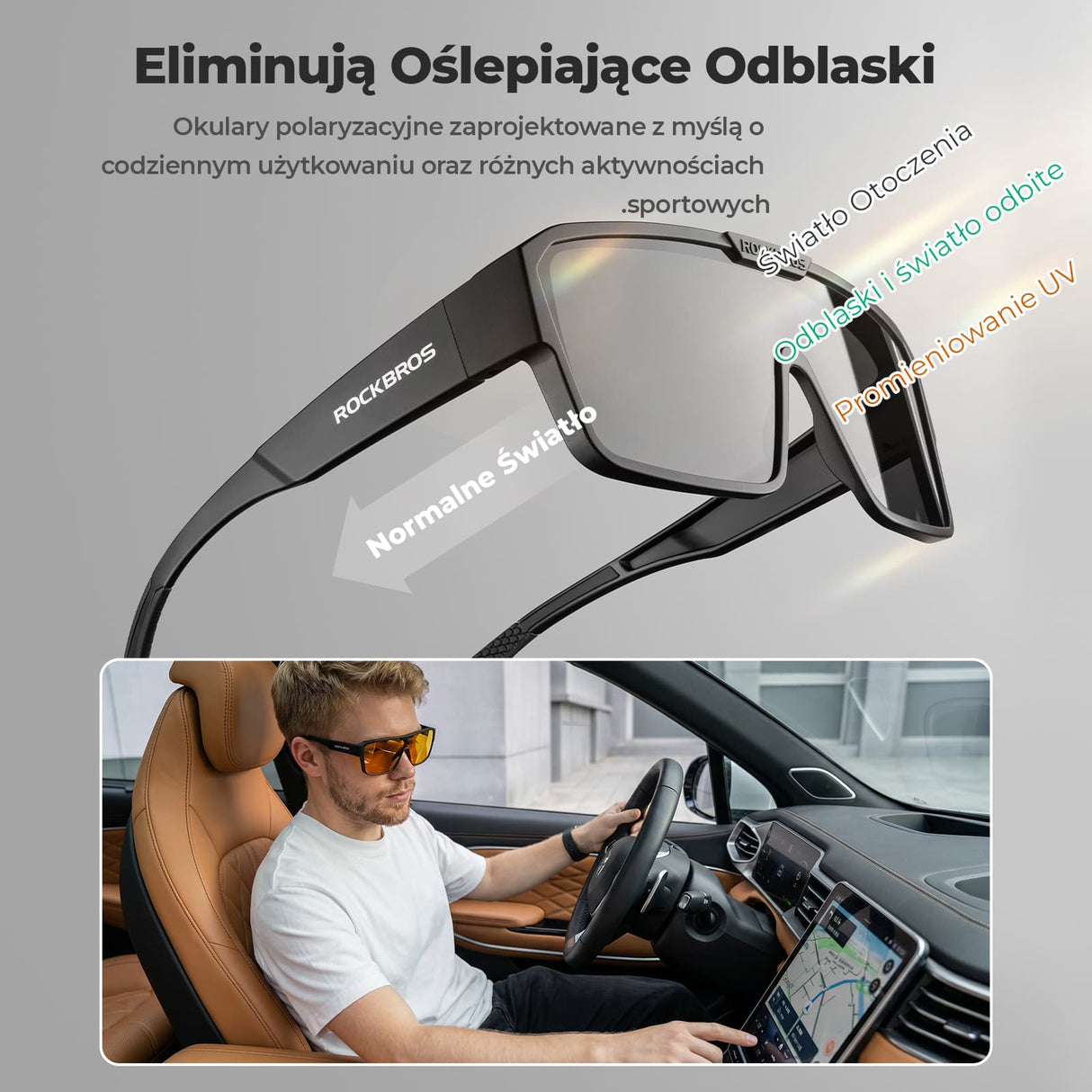 Okulary Przeciwsłoneczne na Okulary Korekcyjne - SP348