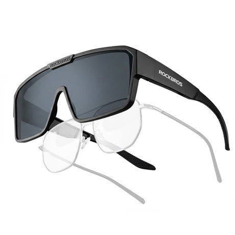 ROCKBROS Okulary Przeciwsłoneczne na Okulary Korekcyjne - SP348 Okulary i gogleCzarny