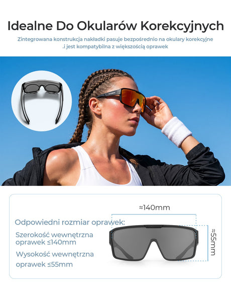 ROCKBROS Okulary Przeciwsłoneczne na Okulary Korekcyjne - SP348 Okulary i gogle