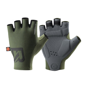 ROCKBROS Rękawiczki Rowerowe Double Arrow Palm Pad Half Finger -S399 RękawiczkiMatowy zielony S