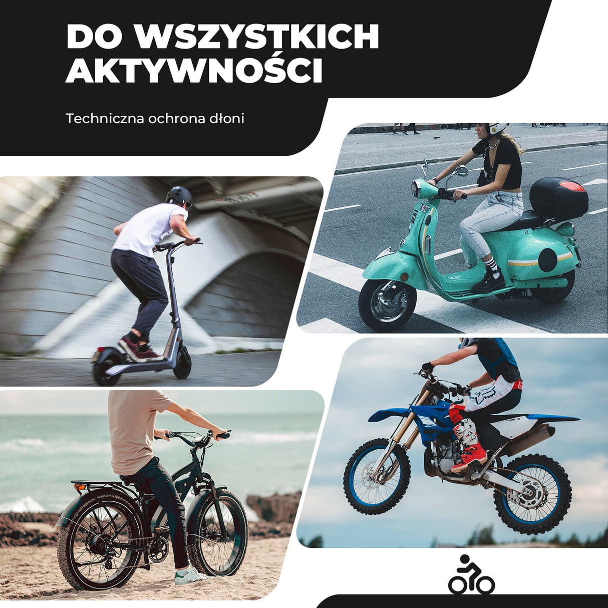Rękawiczki Rowerowe z Ekranem Dotykowym Zimowe-MT028